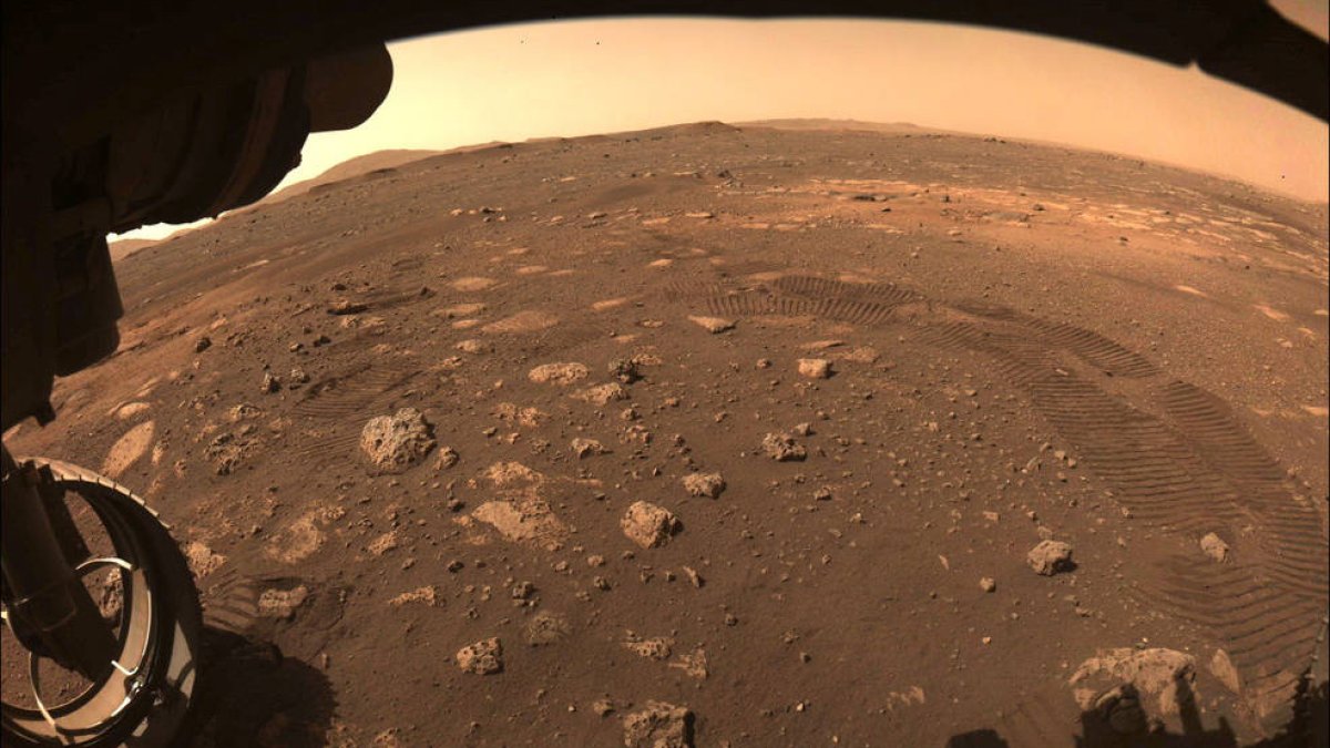 Rover Perseverance en el planeta Marte